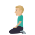 🧎🏼‍♂️ man kneeling: medium-light skin tone display on JoyPixels